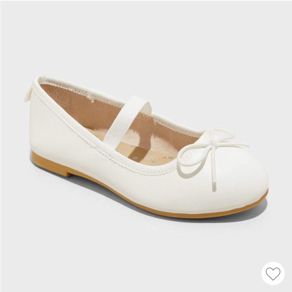 Target Cat & Jack Cream Ballet Flats with Bow